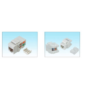 HCS 8P8C RJ-45 UTP Keystone Jack CAT 6, LSA+ / 110 IDC T568 A/B, 180 derec