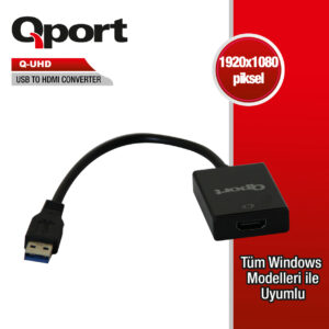 QPORT USB3.0 TO HDMI ÇEVİRİCİ (Q-UHD)