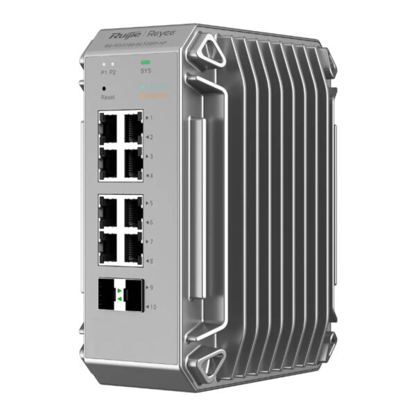 RUIJIE RG-NIS3100 8Port RJ45 Gigabit PoE/PoE+, 2Port SFP,240W Endüstriyel Switch