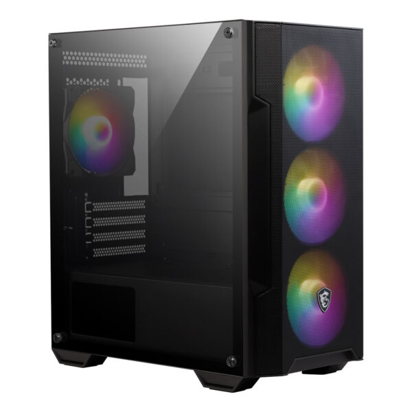 MSI MAG FORGE M100A Akrilik yan panel 3x120mm 1x120mm Auto RGB Fan mATX Gaming B - Görsel 2