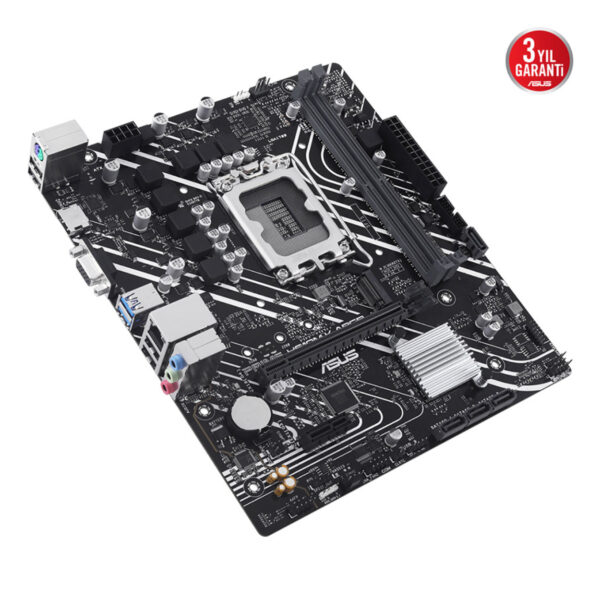 ASUS PRIME H610M-K ARGB LGA1700 DDR5 5600MHz M.2 HDMI mATX Anakart - Görsel 2