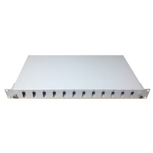 FİBER PANEL 1U 24 PORT KASETLİ SC-DX