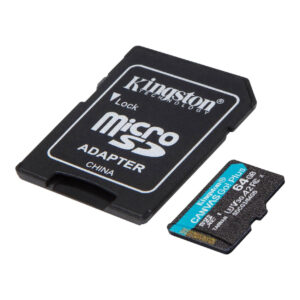 KINGSTON 64GB Canvas Go Plus MicroSDXC 170R A2 U3 V30 Card + Adapter
