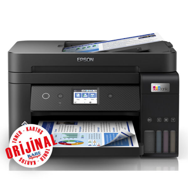 EPSON L6290 EcoTank WiFi, Eth.Dublex, Faks Yazıcı Tarayıcı,Fotokopi LCD A4 - Görsel 2