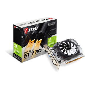 2 GB MSI VGA N730 2GD3V3 GT730  DDR3 128B DX12 PCIE 2.0 X16 (1xVGA 1xDVI 1xHDMI)