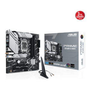 ASUS PRIME B760M-A WIFI Intel B760 LGA1700 DDR5 7200 HDMI VGA 2x M2 USB3.2 AX Wi
