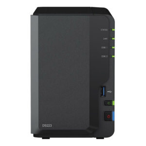 SYNOLOGY DS223 (2 Yuvalı, 1xGE) Nas Depolama Ünitesi