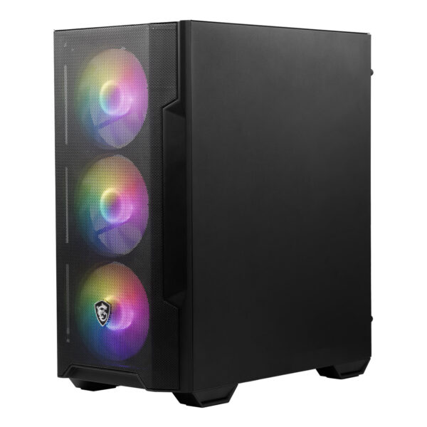 MSI MAG FORGE M100A Akrilik yan panel 3x120mm 1x120mm Auto RGB Fan mATX Gaming B - Görsel 3