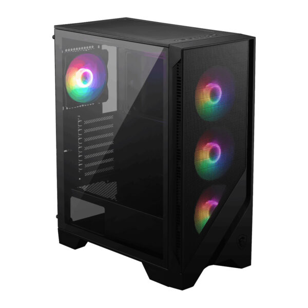 MSI MAG FORGE 120A AIRFLOW TEMPERLİ CAM 6 X120MM AUTO RGB FAN ATX GAMING KASA - Görsel 3