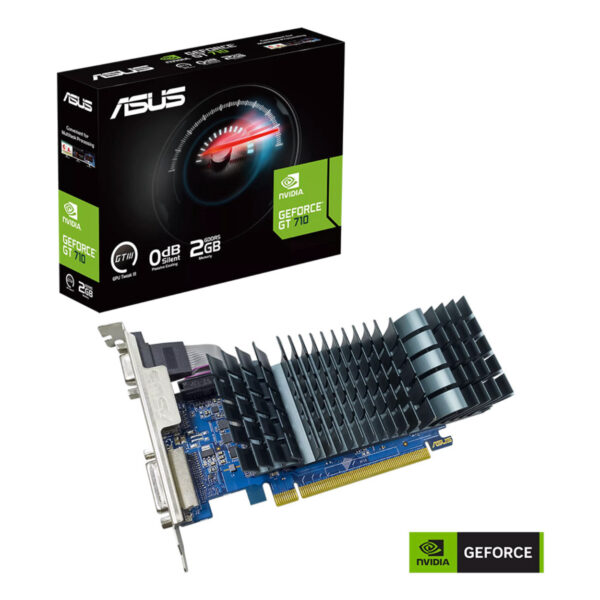 2 GB ASUS GT710-SL-2GD5-BRK-EVO 64 bit 954MHz DVI,HDMI Low Profil Ekran Kartı - Görsel 2