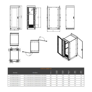 AGER MICRO DC 48U 600x1200 IP55 İÇ ORTAM  KABINET