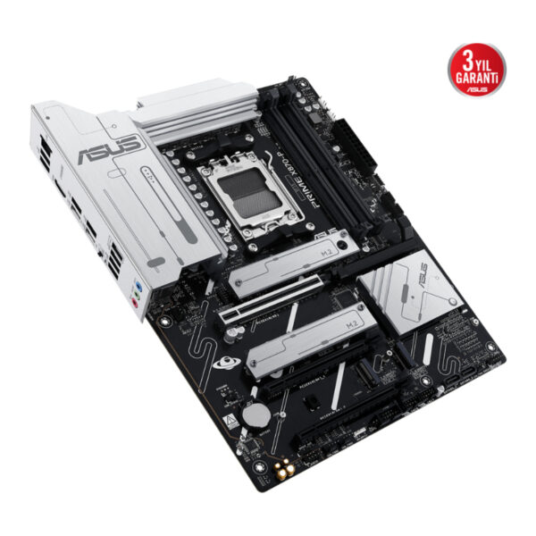 ASUS PRIME X870-P AMD X870 AM5 DDR5 8000 HDMI 2xUSB4 4x M2 USB3.2 AURA RGB 2.5Gb - Görsel 3