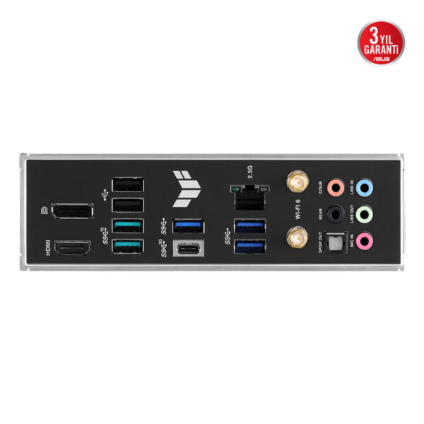 ASUS TUF GAMING B760M-PLUS WIFI Intel B760 LGA1700 DDR5 7200 HDMI VGA 2x M2 USB3 - Görsel 2