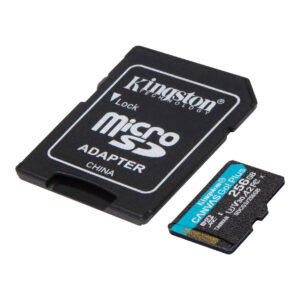 KINGSTON 256GB Canvas Go Plus MicroSDXC 170R A2 U3 V30 Card + Adapter