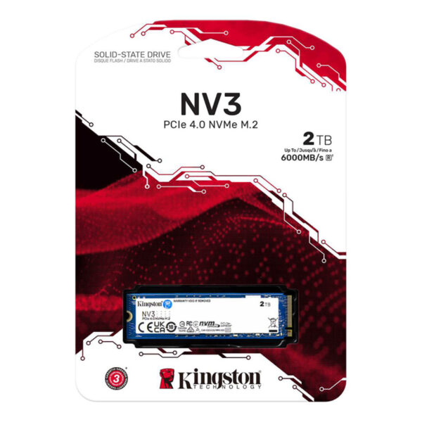 KINGSTON SNV3S 2TB NV3 M.2 NVMe 6000/5000MB/s SNV3S/2000G - Görsel 2