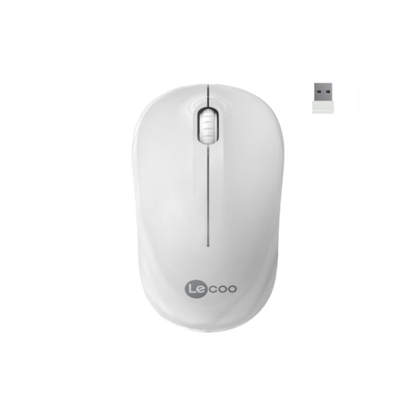 LENOVO LECOO WS206 BEYAZ KABLOSUZ 1200DPI 3 TUŞLU OPTİK MOUSE - Görsel 2