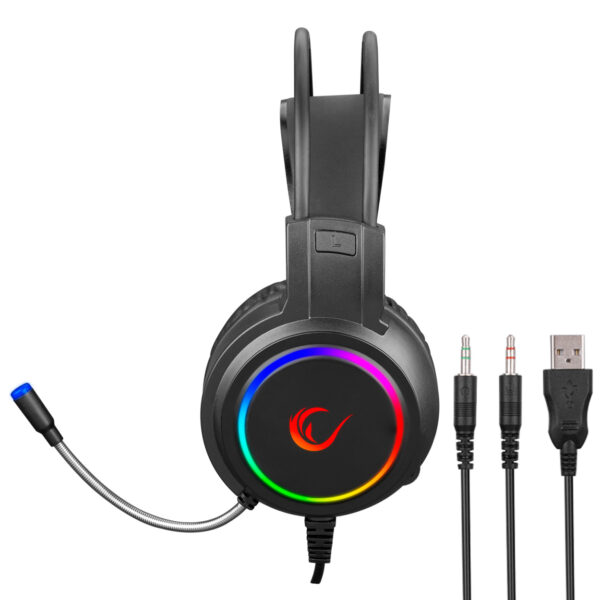 RAMPAGE KM-404 ARGENTI Rainbow Aydınlatmalı Gaming Q Klavye + Kulaklık + Mouse + - Görsel 3