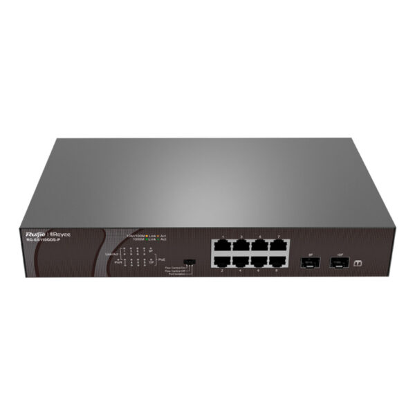 RUIJIE REYEE RG-ES110GDS-P 8GE 120W Poe,  2GE SFP Uplink Switch