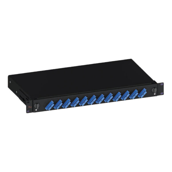 EratSlide 1U 19” 12 Port SC Duplex Rack Tipi Patch Panel, Boş - Görsel 2
