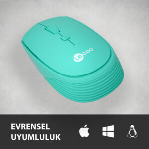 LENOVO LECOO WS202 TURKUAZ USB KABLOSUZ MOUSE
