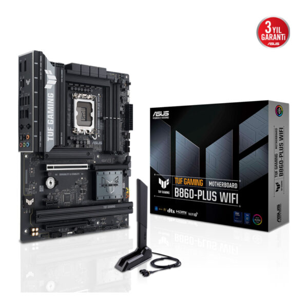 ASUS TUF GAMING B860-PLUS LGA1851 DDR5 8666 3xM2 WiFi 7 + BT AURA RGB 2.5Gbit - Görsel 7