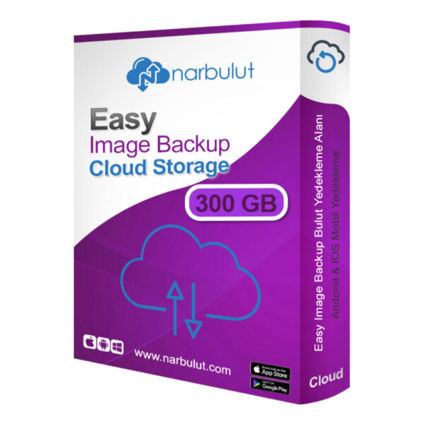 NARBULUT Easy Image Backup  300GB Bulut Alan +1 Yıl destek