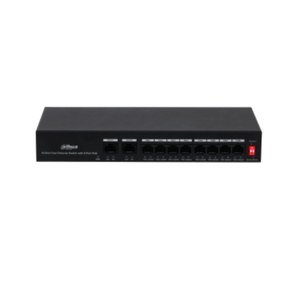 DAHUA PFS3010-8ET-65 8FE PoE Port (65W), 2FE Uplink Switch - Görsel 2