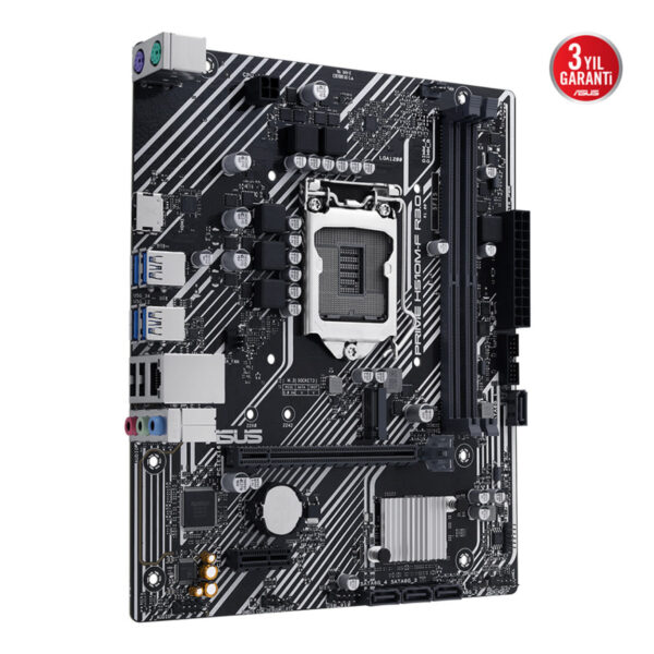 ASUS PRIME H510M-F R3.0 Intel H470 LGA1200 DDR4 3200 HDMI M2 USB3.2 mATX - Görsel 7