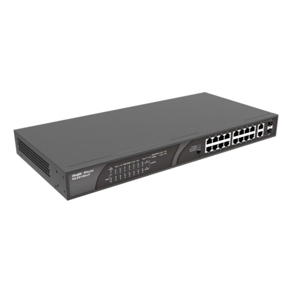 RUIJIE REYEE RG-ES118S-LP 16FE Port 120W Poe, 2GE SFP Uplink, 1GE Combo SFP
