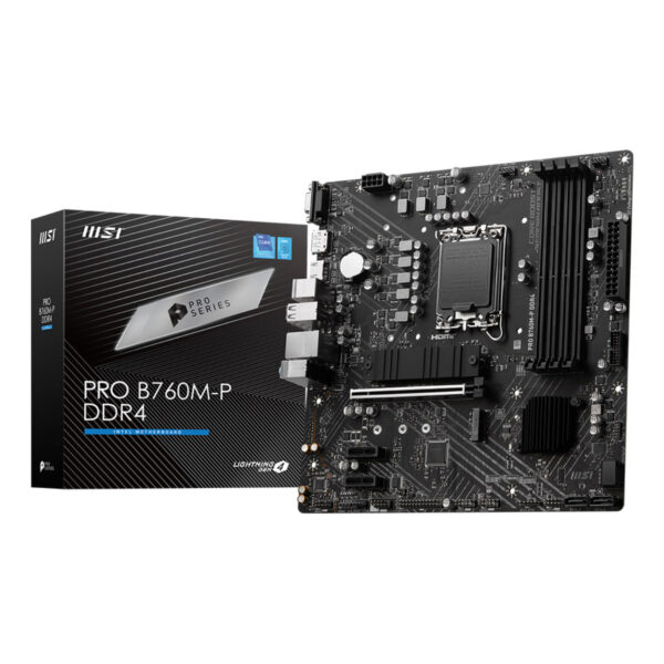 MSI PRO B760M-P DDR4 SOKET 1700 DDR4 4800(OC) PCI-E ,M.2 USB3.2 HDMI,DP,VGA 1x 1 - Görsel 4