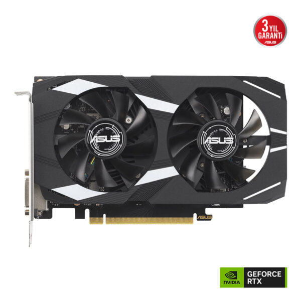 6 GB ASUS DUAL-RTX3050-O6G RTX 3050 GDDR6 96bit 1537MHz OC DVI HDMI DP EKRAN KAR - Görsel 4