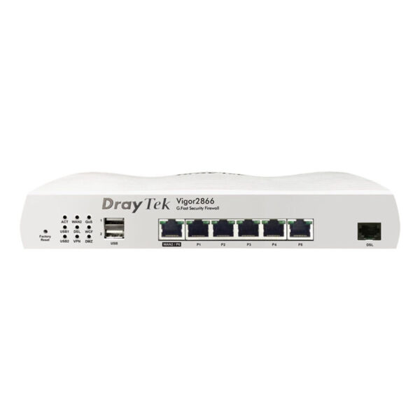 DRAYTEK Vigor 2866 VDSL2 & ADSL2+ Dual-WAN Security Firewall - Görsel 3