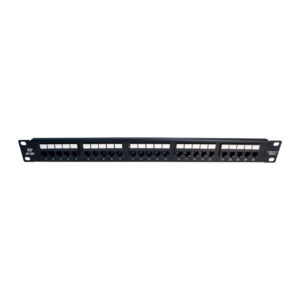ERAT 25 Port Cat 3 ISDN Patch Panel Siyah Dolu