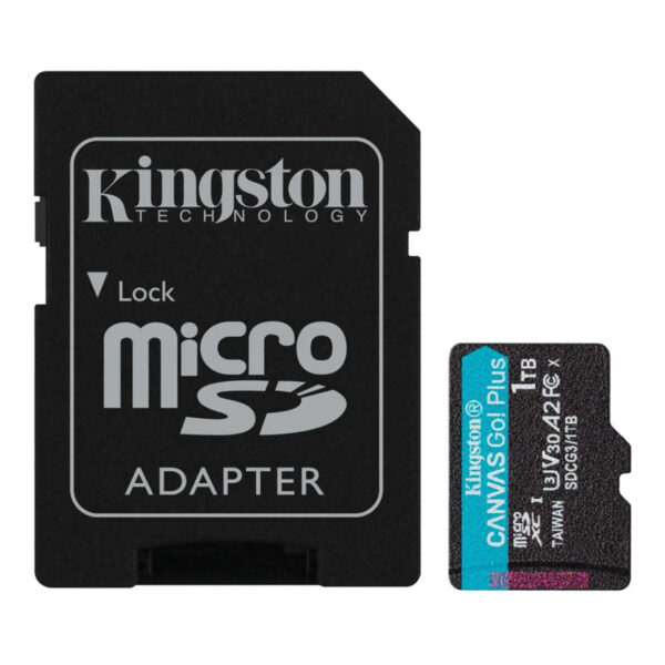 KINGSTON 1TB Canvas Go Plus MicroSDXC 170R A2 U3 V30 Card + Adapter - Görsel 2