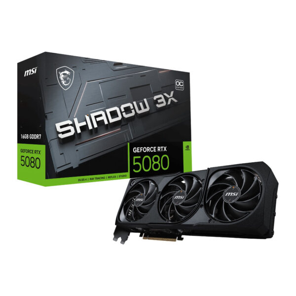 16 GB MSI RTX 5080 SHADOW 3X OC GDRR7 256B DX12 PCIE 5.0 X16 (3XDP 1XHDMI) - Görsel 4