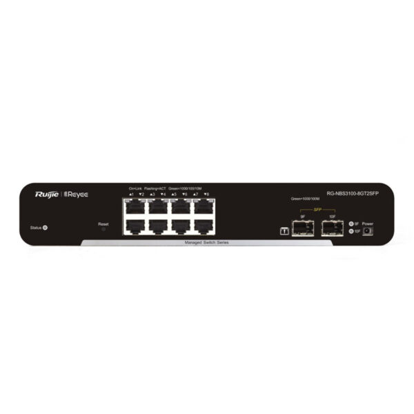 RUIJIE REYEE RG-NBS3100-8GT2SFP 8GE Port +2X1GE SFP L2 Cloud Yönetilebilir Switc - Görsel 3