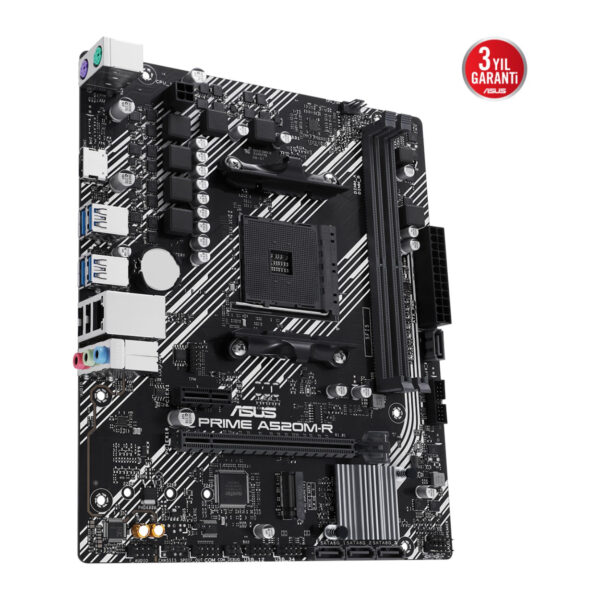 ASUS PRIME A520M-R AMD A520 AM4 DDR4 5100 HDMI M2 USB3.2 mATX - Görsel 3