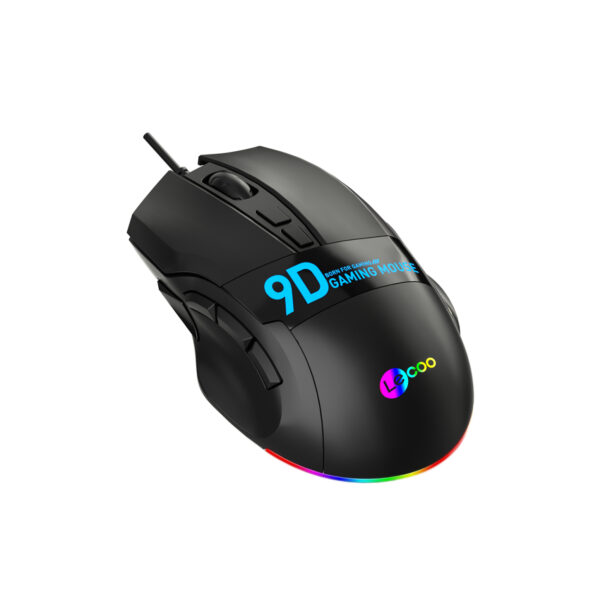 LENOVO LECOO MS130 SİYAH KABLOL RGB LED AYDINLATMALI 7200DPI MAKRO OYUNCU MOUSE - Görsel 6