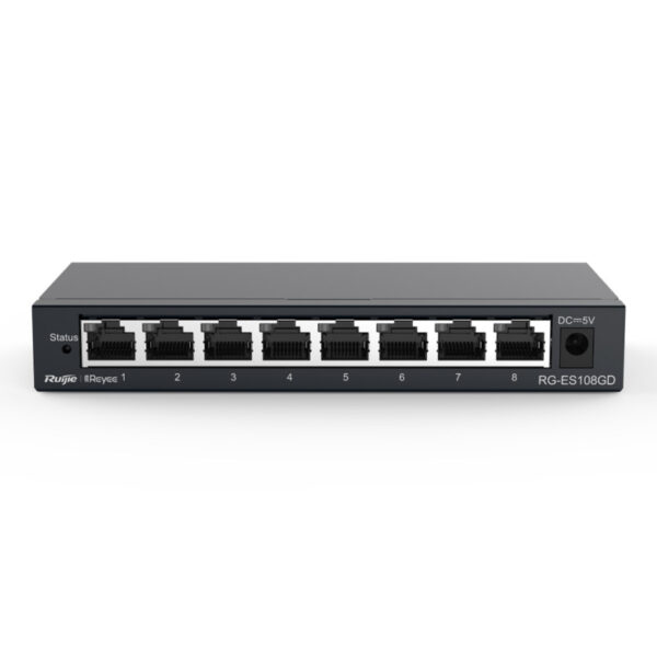 RUIJIE REYEE RG-ES108GD 8GE PORT  Metal Yönetilemez Switch