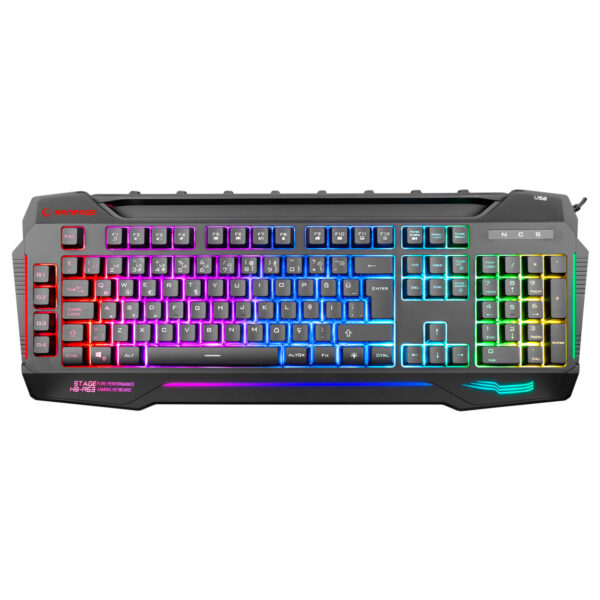 RAMPAGE KB-R63 STAGE 4 Makro Fonksiyon Sese Duyarlı Işıklı RGB Q USB Oyuncu Klav - Görsel 3