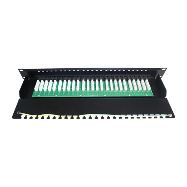 ERAT 50 Port Cat 3 ISDN Patch Panel Siyah Dolu - Görsel 2