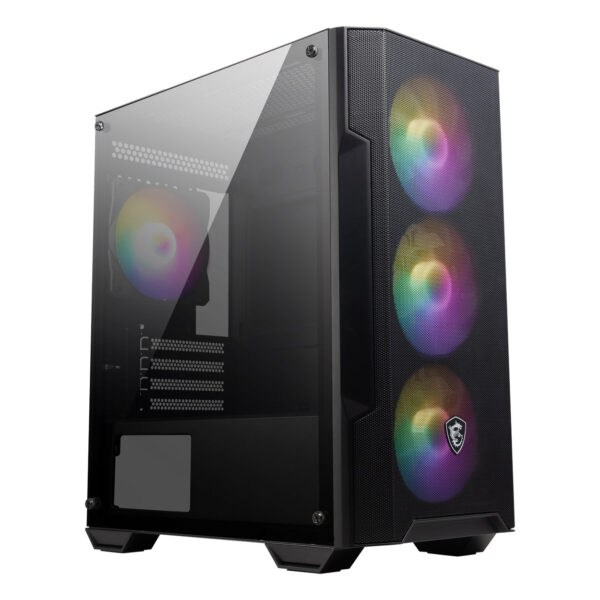 MSI MAG FORGE M100A Akrilik yan panel 3x120mm 1x120mm Auto RGB Fan mATX Gaming B - Görsel 6
