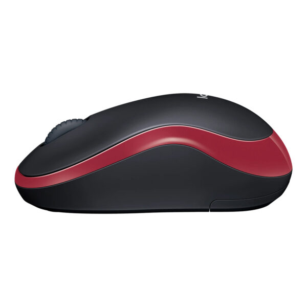 LOGITECH M185 Kırmızı-Gri Kablosuz Mouse - Görsel 2