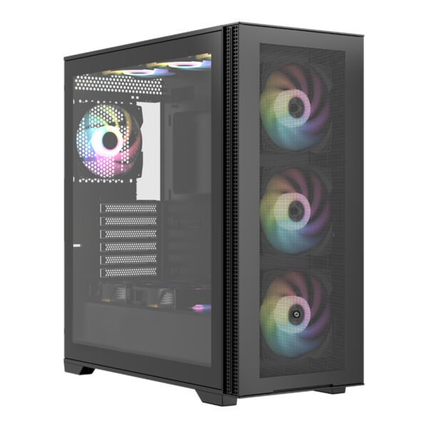 FRISBY FC-9535G GAMING MESH KASA 4X RGB FAN (650w 80+) - Görsel 6