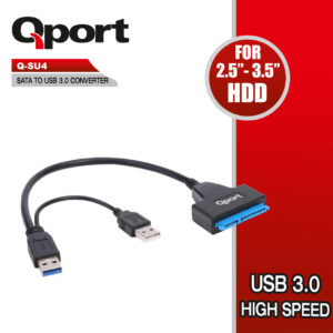 QPORT SATA TO USB3.0 ÇEVİRİCİ USB GÜÇ DESTEKLİ (Q-SU4)