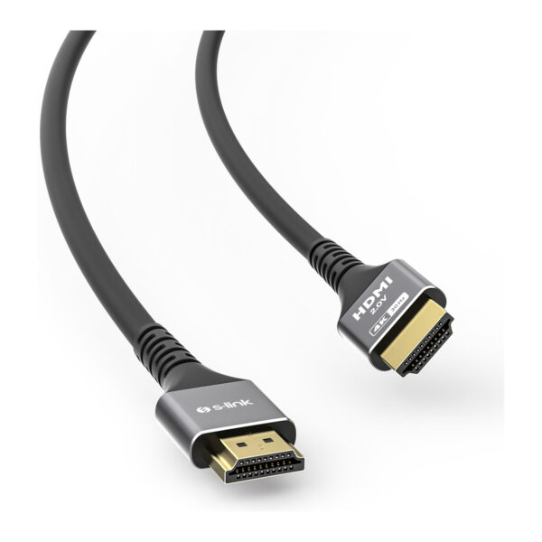 S-LINK SLX-HD4K40 19+1 HDMI to HDMI 40m Metal v2.0 4K (4096*2160) 30Hz Kablo - Görsel 2