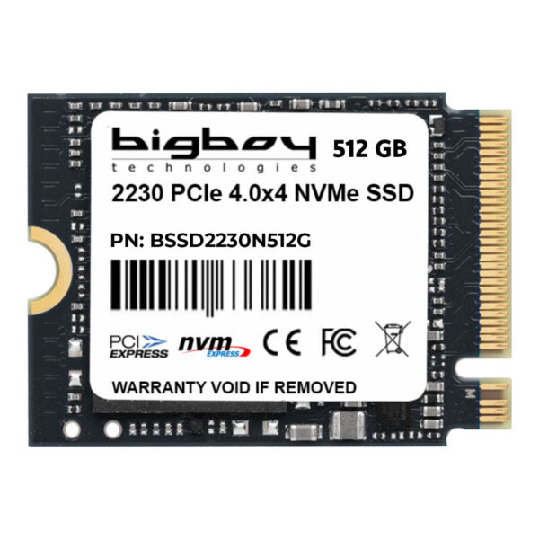 Bigboy 512GB 22x30mm PCIe 4.0 x4 M.2 NVMe Notebook SSD - Görsel 2