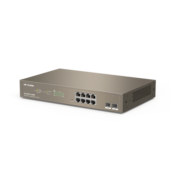 IP-COM G3310P-8-150W 8GE PoE Port (150W), 2xSFP Yönetilebilir Switch - Görsel 3