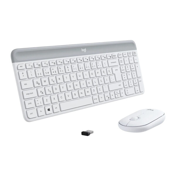 LOGITECH MK470 KABLOSUZ KLAVYE & MOUSE SETİ-BEYAZ - Görsel 5