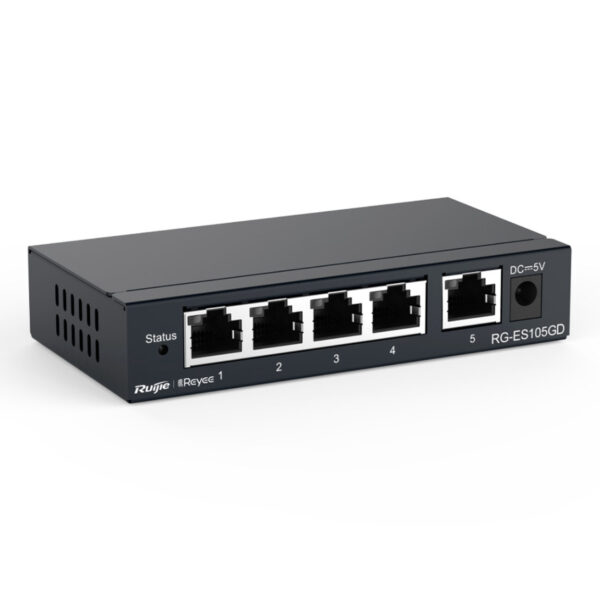 RUIJIE REYEE RG-ES105GD 5GE PORT Metal  Yönetilemez Switch - Görsel 2